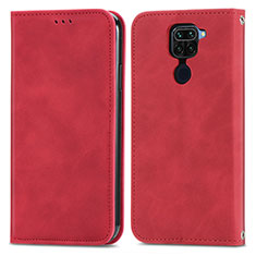 Coque Portefeuille Livre Cuir Etui Clapet S04D pour Xiaomi Redmi 10X 4G Rouge