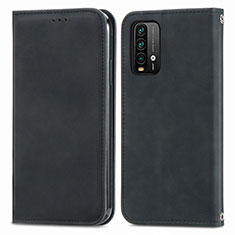 Coque Portefeuille Livre Cuir Etui Clapet S04D pour Xiaomi Redmi 9 Power Noir