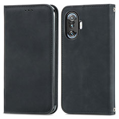 Coque Portefeuille Livre Cuir Etui Clapet S04D pour Xiaomi Redmi K40 Gaming 5G Noir