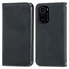 Coque Portefeuille Livre Cuir Etui Clapet S04D pour Xiaomi Redmi K40 Pro 5G Noir