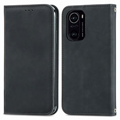 Coque Portefeuille Livre Cuir Etui Clapet S04D pour Xiaomi Redmi K40 Pro+ Plus 5G Noir