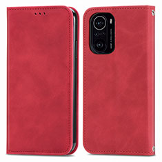 Coque Portefeuille Livre Cuir Etui Clapet S04D pour Xiaomi Redmi K40 Pro+ Plus 5G Rouge