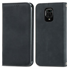 Coque Portefeuille Livre Cuir Etui Clapet S04D pour Xiaomi Redmi Note 9 Pro Max Noir