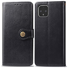 Coque Portefeuille Livre Cuir Etui Clapet S05D pour Google Pixel 4 Noir