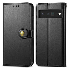 Coque Portefeuille Livre Cuir Etui Clapet S05D pour Google Pixel 6 5G Noir