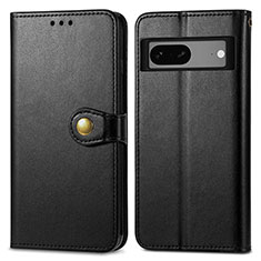 Coque Portefeuille Livre Cuir Etui Clapet S05D pour Google Pixel 7a 5G Noir