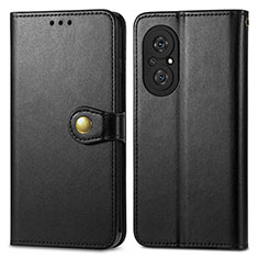 Coque Portefeuille Livre Cuir Etui Clapet S05D pour Huawei Honor 50 SE 5G Noir