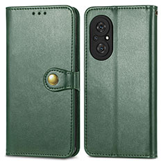 Coque Portefeuille Livre Cuir Etui Clapet S05D pour Huawei Honor 50 SE 5G Vert