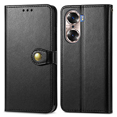 Coque Portefeuille Livre Cuir Etui Clapet S05D pour Huawei Honor 60 5G Noir