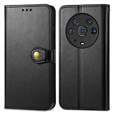 Coque Portefeuille Livre Cuir Etui Clapet S05D pour Huawei Honor Magic3 Pro 5G Noir