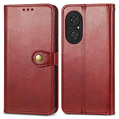 Coque Portefeuille Livre Cuir Etui Clapet S05D pour Huawei Nova 9 SE Rouge