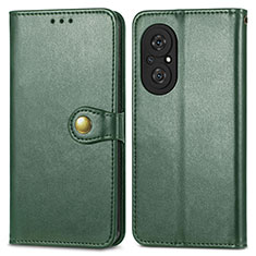 Coque Portefeuille Livre Cuir Etui Clapet S05D pour Huawei Nova 9 SE Vert