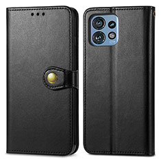 Coque Portefeuille Livre Cuir Etui Clapet S05D pour Motorola Moto Edge 40 Pro 5G Noir