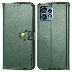 Coque Portefeuille Livre Cuir Etui Clapet S05D pour Motorola Moto Edge 40 Pro 5G Vert