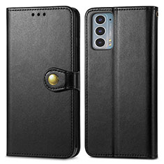 Coque Portefeuille Livre Cuir Etui Clapet S05D pour Motorola Moto Edge Lite 5G Noir