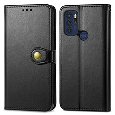 Coque Portefeuille Livre Cuir Etui Clapet S05D pour Motorola Moto G60s Noir