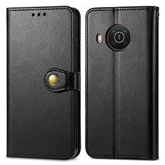 Coque Portefeuille Livre Cuir Etui Clapet S05D pour Nokia X20 Noir