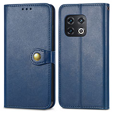 Coque Portefeuille Livre Cuir Etui Clapet S05D pour OnePlus 10 Pro 5G Bleu