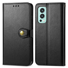 Coque Portefeuille Livre Cuir Etui Clapet S05D pour OnePlus Nord 2 5G Noir