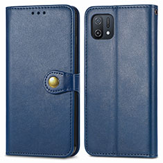 Coque Portefeuille Livre Cuir Etui Clapet S05D pour Oppo A16K Bleu