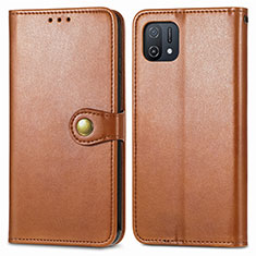 Coque Portefeuille Livre Cuir Etui Clapet S05D pour Oppo A16K Marron