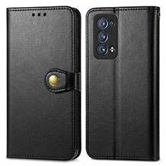 Coque Portefeuille Livre Cuir Etui Clapet S05D pour Oppo Reno6 Pro 5G Noir