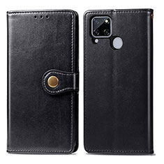 Coque Portefeuille Livre Cuir Etui Clapet S05D pour Realme 7i RMX2193 Noir