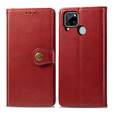 Coque Portefeuille Livre Cuir Etui Clapet S05D pour Realme 7i RMX2193 Rouge