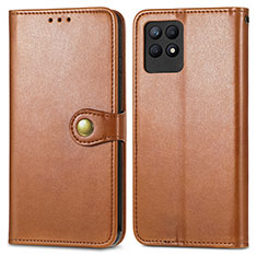 Coque Portefeuille Livre Cuir Etui Clapet S05D pour Realme 8i Marron