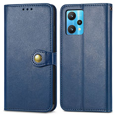 Coque Portefeuille Livre Cuir Etui Clapet S05D pour Realme 9 4G Bleu