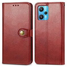 Coque Portefeuille Livre Cuir Etui Clapet S05D pour Realme 9 5G Rouge