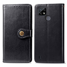 Coque Portefeuille Livre Cuir Etui Clapet S05D pour Realme C21 Noir