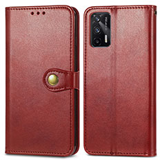 Coque Portefeuille Livre Cuir Etui Clapet S05D pour Realme GT 5G Rouge