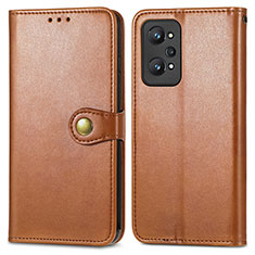 Coque Portefeuille Livre Cuir Etui Clapet S05D pour Realme GT Neo 3T 5G Marron