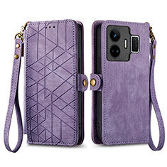 Coque Portefeuille Livre Cuir Etui Clapet S05D pour Realme GT Neo5 5G Violet