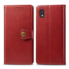 Coque Portefeuille Livre Cuir Etui Clapet S05D pour Samsung Galaxy A01 Core Rouge