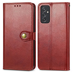 Coque Portefeuille Livre Cuir Etui Clapet S05D pour Samsung Galaxy A05s Rouge