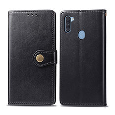 Coque Portefeuille Livre Cuir Etui Clapet S05D pour Samsung Galaxy A11 Noir