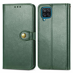 Coque Portefeuille Livre Cuir Etui Clapet S05D pour Samsung Galaxy A12 5G Vert