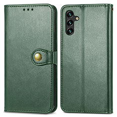 Coque Portefeuille Livre Cuir Etui Clapet S05D pour Samsung Galaxy A13 5G Vert