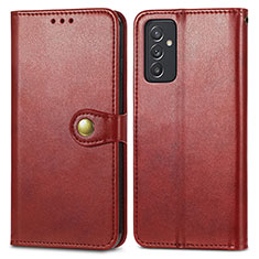 Coque Portefeuille Livre Cuir Etui Clapet S05D pour Samsung Galaxy A15 4G Rouge