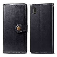 Coque Portefeuille Livre Cuir Etui Clapet S05D pour Samsung Galaxy A21 SC-42A Noir