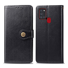 Coque Portefeuille Livre Cuir Etui Clapet S05D pour Samsung Galaxy A21s Noir