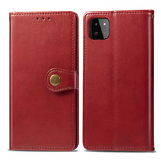 Coque Portefeuille Livre Cuir Etui Clapet S05D pour Samsung Galaxy A22 5G Rouge