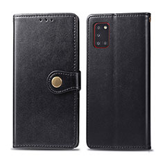 Coque Portefeuille Livre Cuir Etui Clapet S05D pour Samsung Galaxy A31 Noir