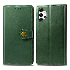 Coque Portefeuille Livre Cuir Etui Clapet S05D pour Samsung Galaxy A32 4G Vert