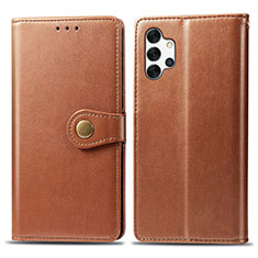 Coque Portefeuille Livre Cuir Etui Clapet S05D pour Samsung Galaxy A32 5G Marron