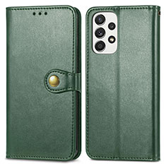 Coque Portefeuille Livre Cuir Etui Clapet S05D pour Samsung Galaxy A33 5G Vert