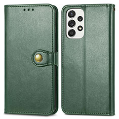 Coque Portefeuille Livre Cuir Etui Clapet S05D pour Samsung Galaxy A53 5G Vert