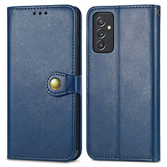 Coque Portefeuille Livre Cuir Etui Clapet S05D pour Samsung Galaxy A54 5G Bleu